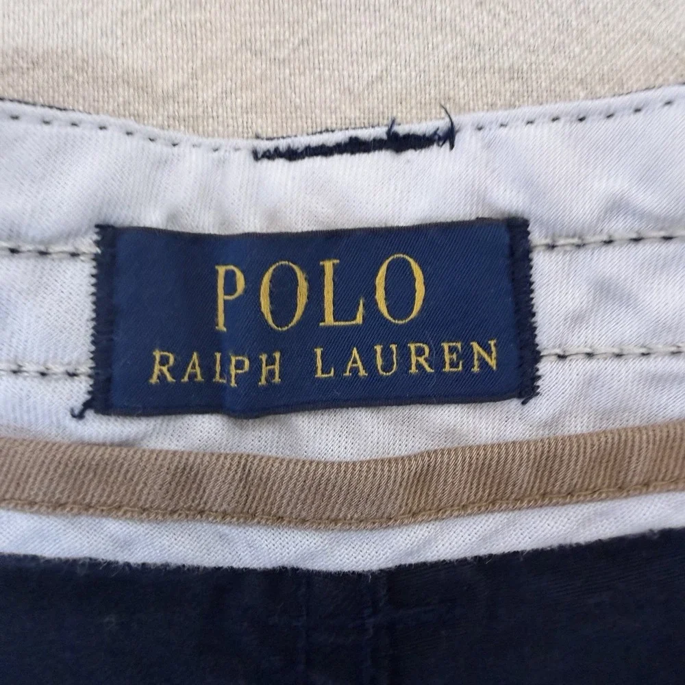 Polo Ralph Lauren Cargo Shorts Mens 40 Navy Blue Classic Polo Chino 10